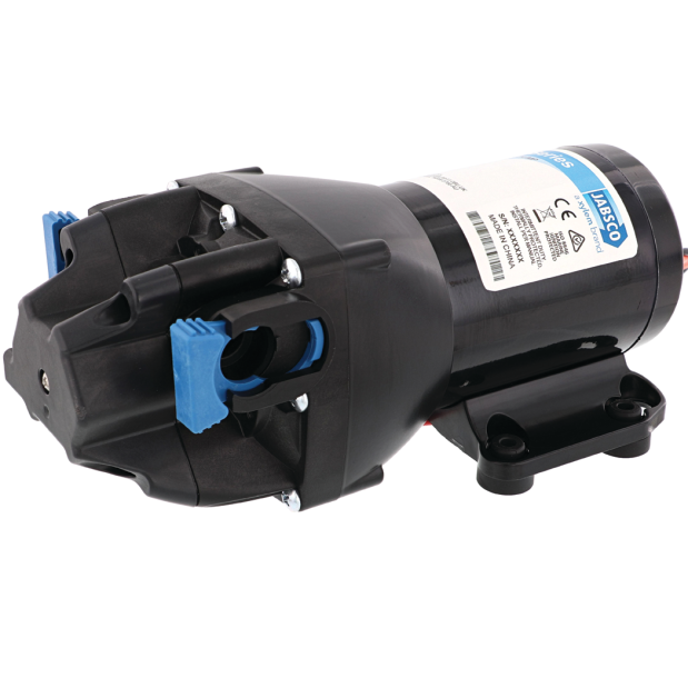 Jabsco Par-Max HD3 Freshwater Delivery Pump, 12V, 3 GPM, IPX6, Integrated Pressure Switch, 1/2 in Hosebarb — Quality Boat Parts