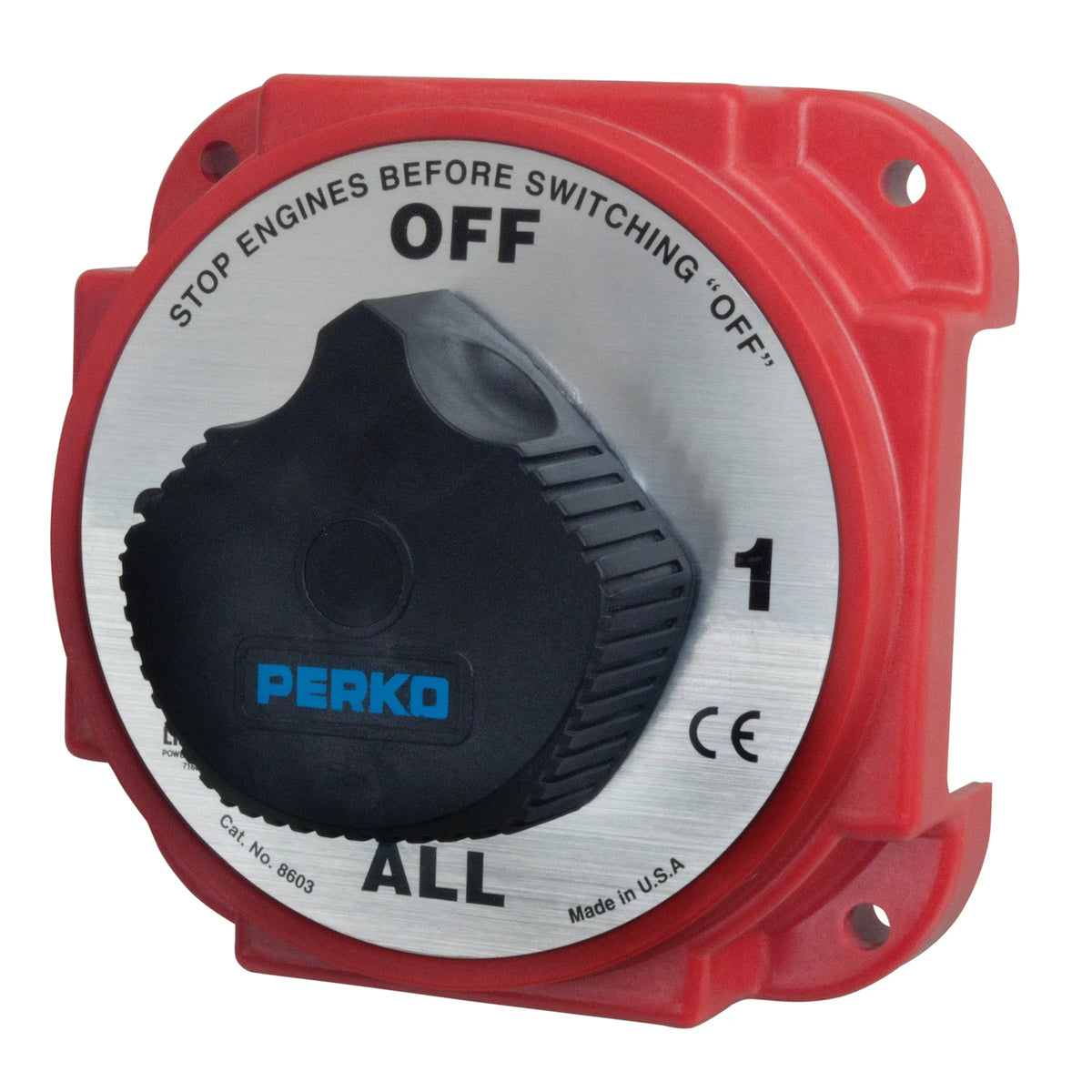 Perko Battery Switch, 6-32V, Ignition Protected, Surface Mount — Quality Boat Parts
