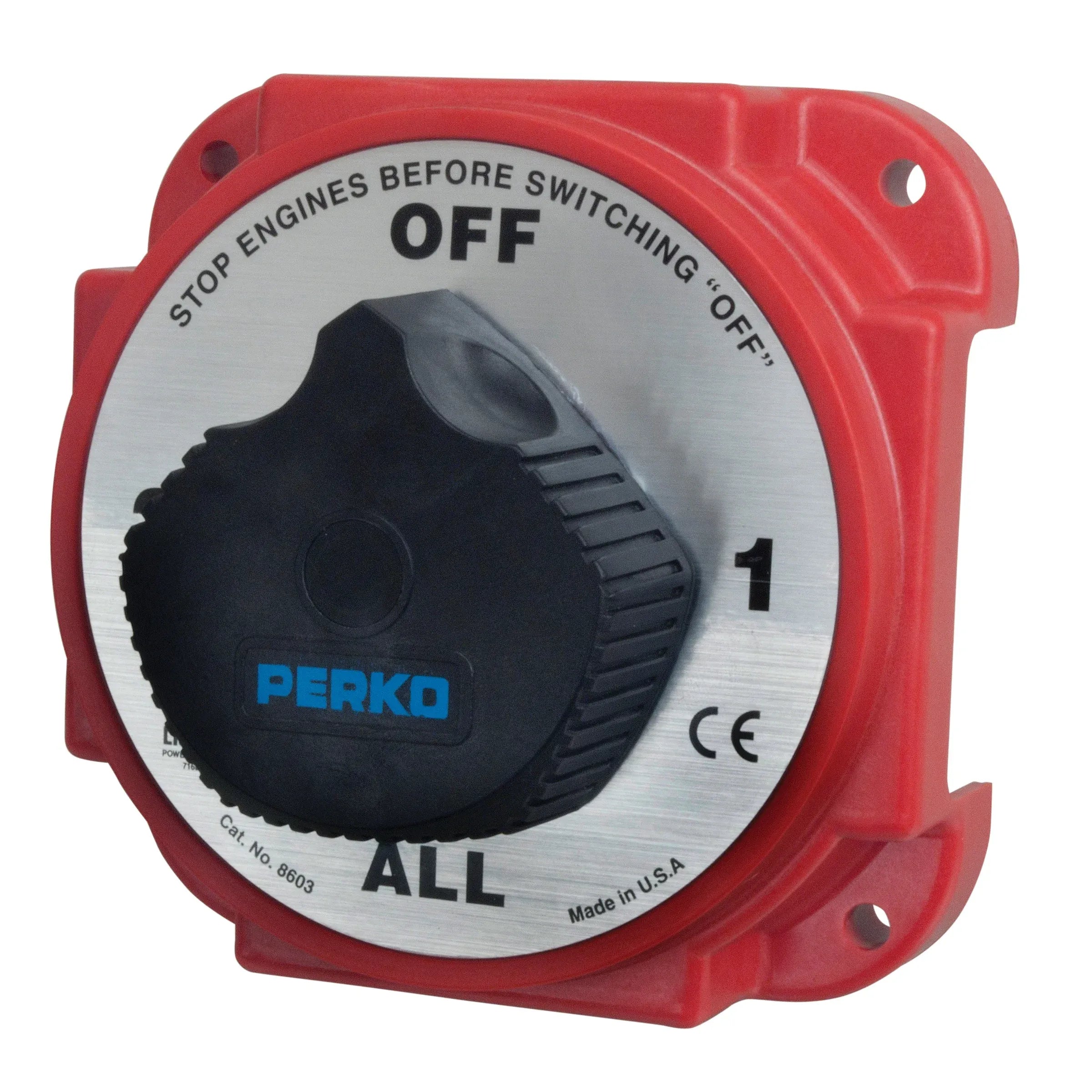 Perko Battery Switch, 6-32V, Ignition Protected, Surface Mount — Quality Boat Parts