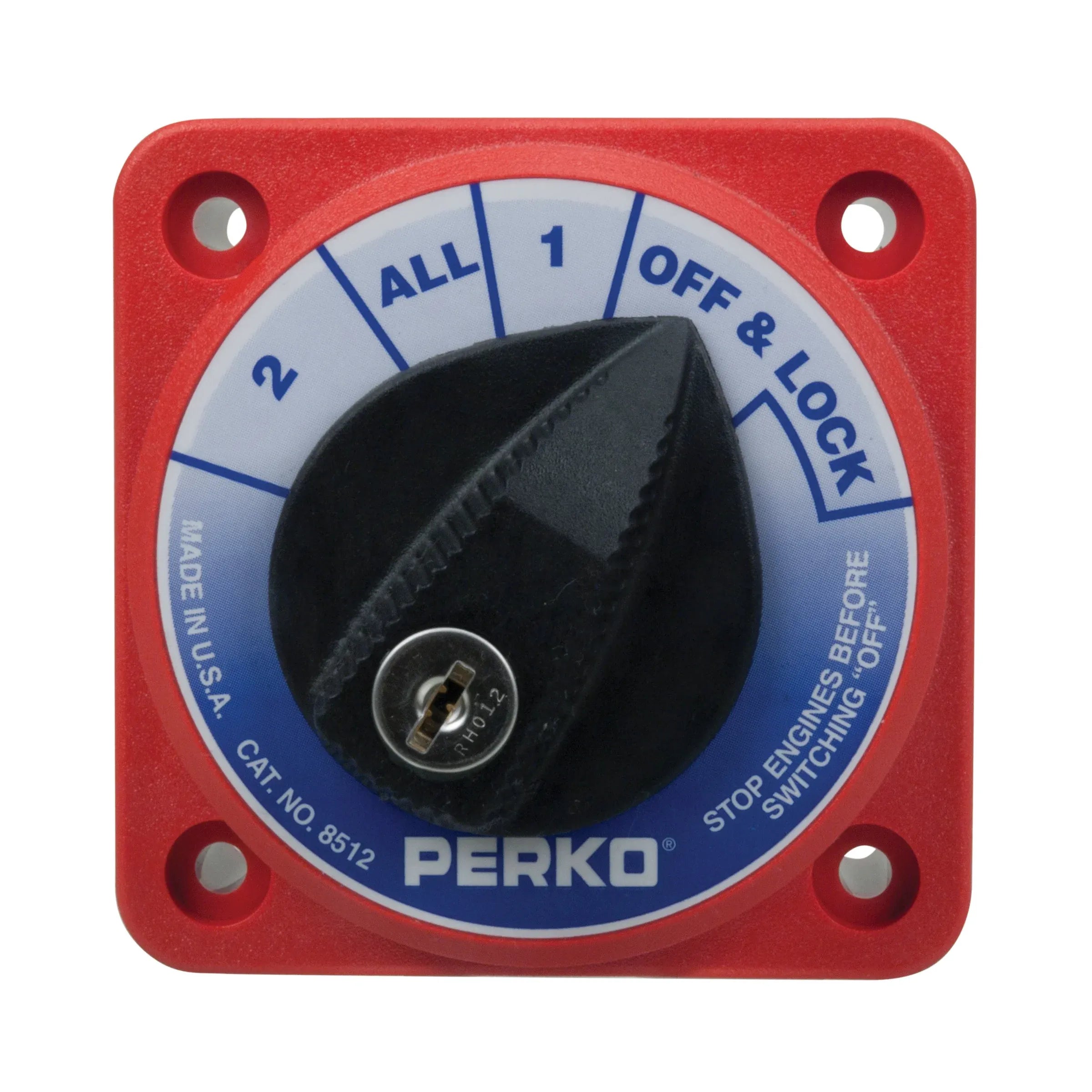Perko Battery Switch, 6-32V, Ignition Protected, Surface Mount — Quality Boat Parts
