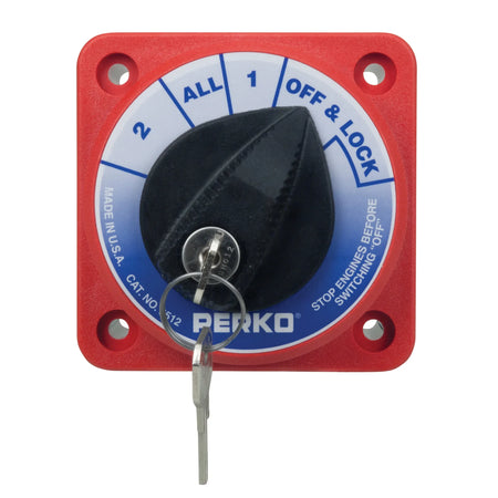 Perko Battery Switch, 6-32V, Ignition Protected, Surface Mount — Quality Boat Parts