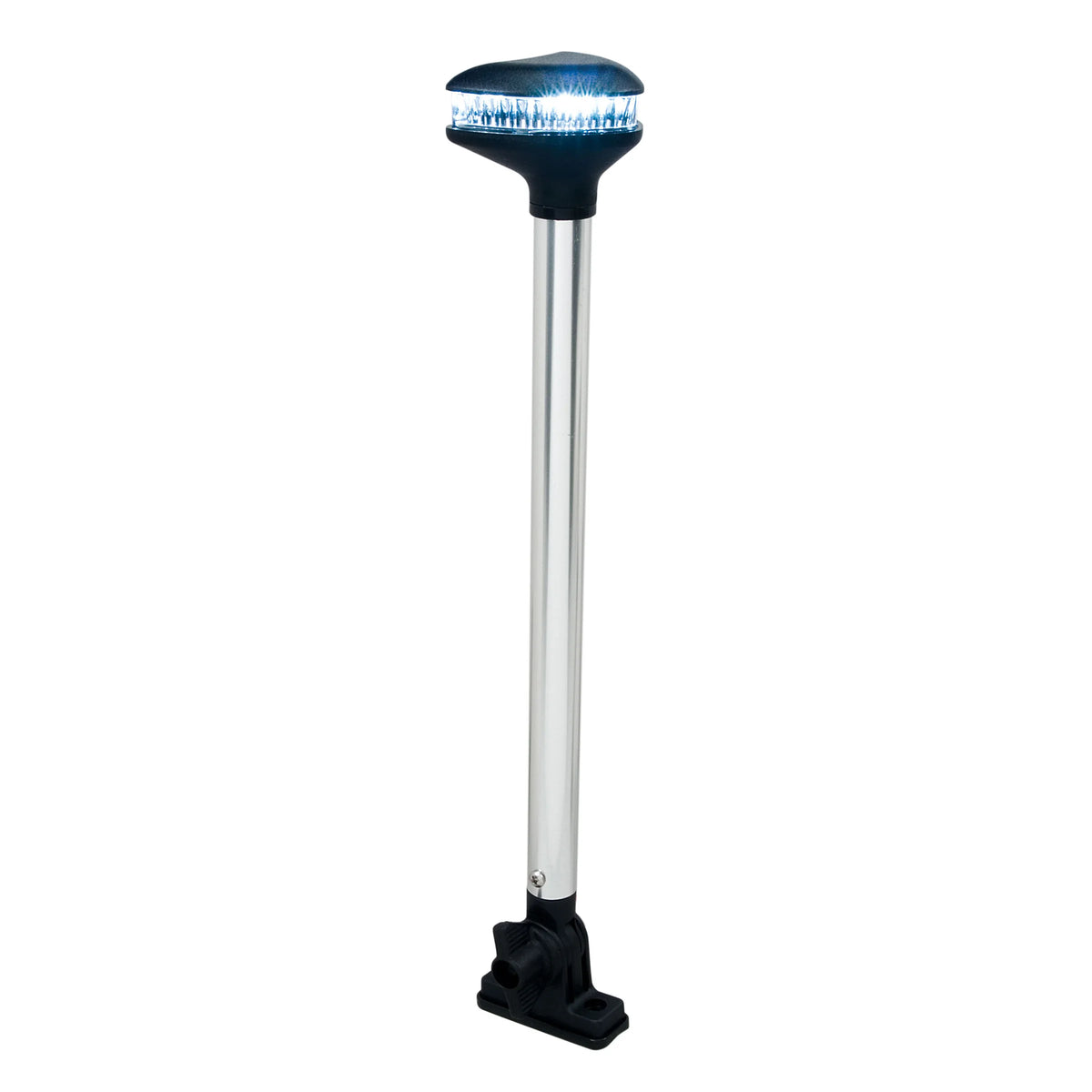 Perko Stealth Series LED Fold Down White All-Round Light, For Vessels Under 20m, 12V, 1.5W, 2nm — Quality Boat Parts