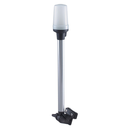 Perko Fold Down White All-Round Pole Light, 12V, 11W, 0.94A, USCG 2nm Certified — Quality Boat Parts