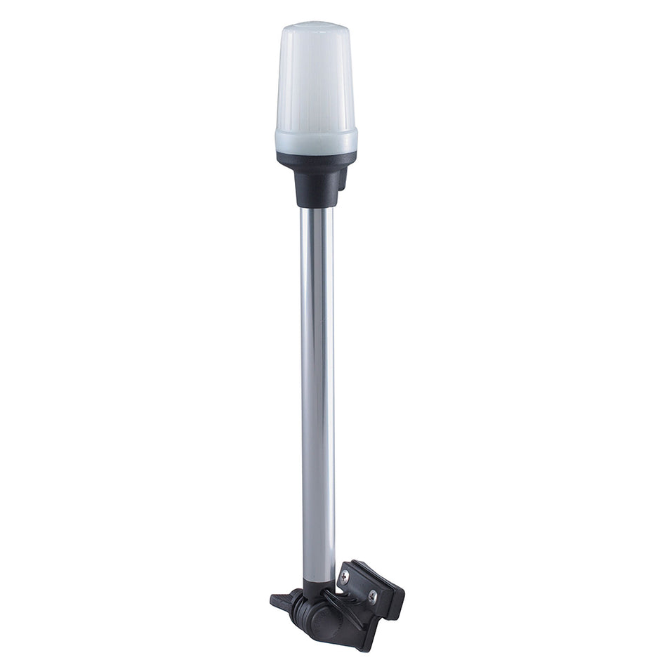 Perko Fold Down White All-Round Pole Light, 12V, 11W, 0.94A, USCG 2nm Certified — Quality Boat Parts