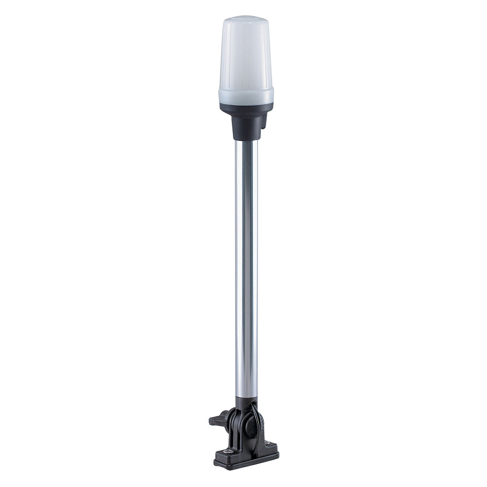 Perko Fold Down White All-Round Pole Light, 12V, 11W, 0.94A, USCG 2nm Certified — Quality Boat Parts