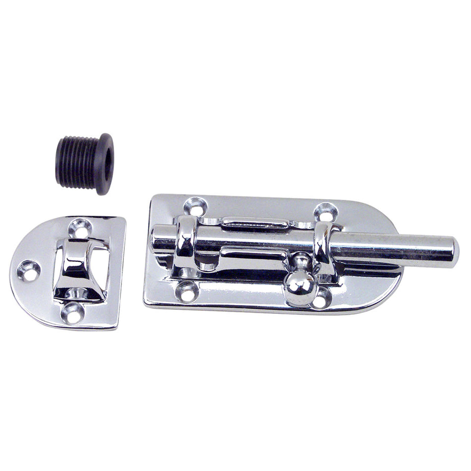 Perko Barrel Bolt, Chrome Plated Bronze, 3/8 in Bolt, Bulkhead Keeper — Quality Boat Parts