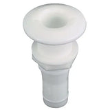 Perko Thru-Hull Connection for Hose, White Plastic, Broad Flange — Quality Boat Parts