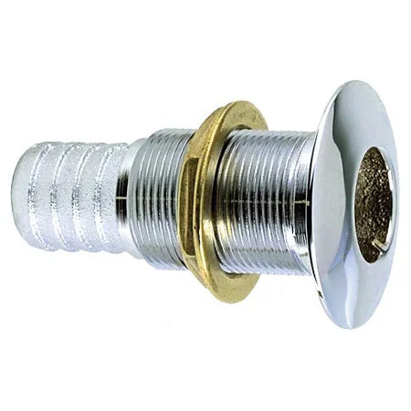 Perko Thru-Hull Connection for Hose, Chrome-Plated Bronze — Quality Boat Parts