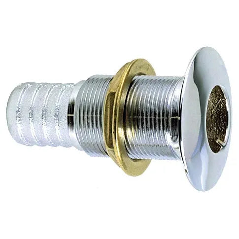 Perko Thru-Hull Connection for Hose, Chrome-Plated Bronze — Quality Boat Parts