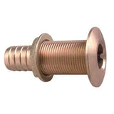 Perko 0350 Thru-Hull Connection, Plain Bronze, Hose Barb, Above Waterline — Quality Boat Parts