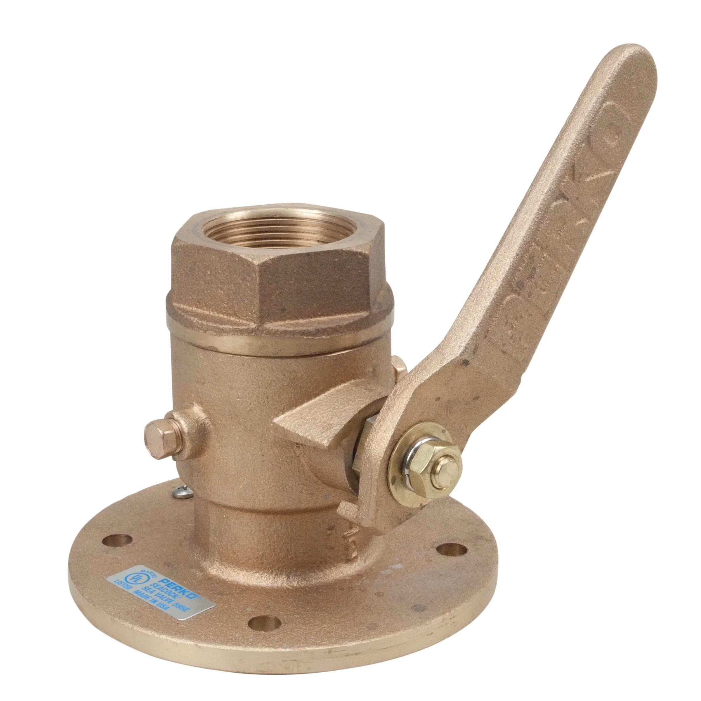 Perko 0805 Seacock Body, Ball Valve Design, Cast Bronze — Quality Boat Parts