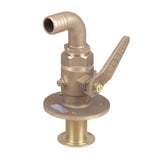 Perko Ball Valve Seacock, Cast Bronze, 90° Curved Hose Adapter — Quality Boat Parts