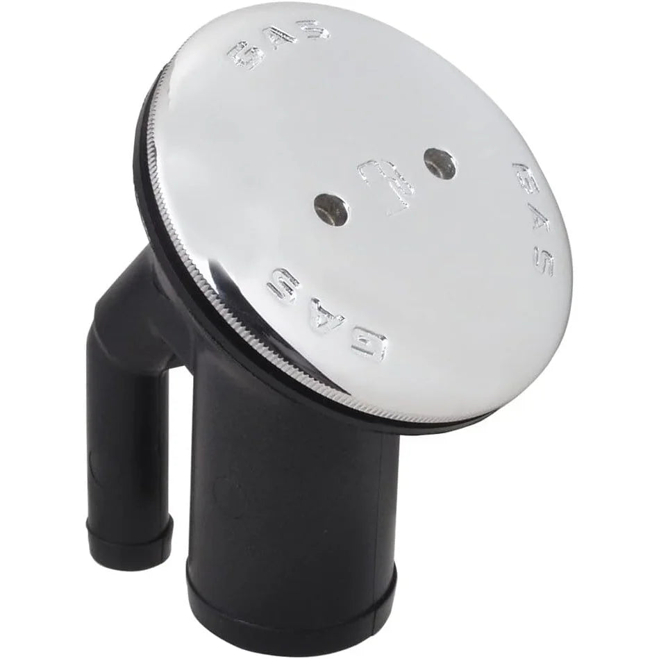 Perko 0540 Style Replacement Deck Fill Cap, Chrome Plated Bronze, Vented, O-Ring — Quality Boat Parts