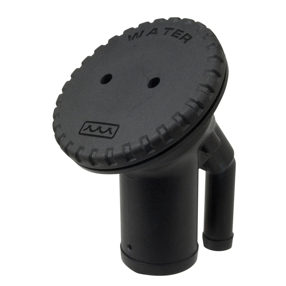 Perko 0542 Vented Deck Fill, 1-1/2 in Hose, 5/8 in Vent Hose, Angled Neck — Quality Boat Parts