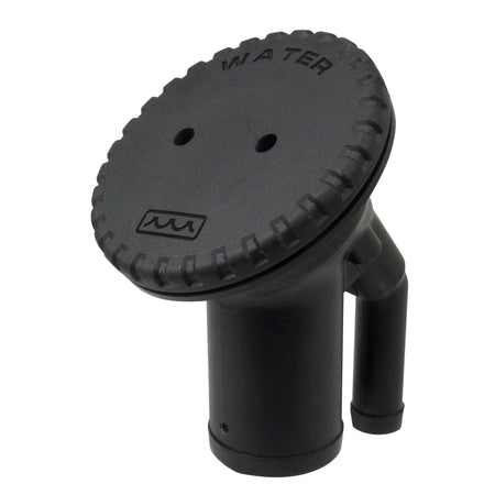 Perko 0542 Vented Deck Fill, 1-1/2 in Hose, 5/8 in Vent Hose, Angled Neck — Quality Boat Parts