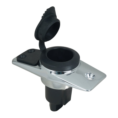 Perko 1060 Plug-In Pole Light Base, For 3/4 in Poles, 5° Rake — Quality Boat Parts