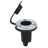 Perko 1045 Plug-In Pole Light Base, Stainless Steel, Black — Quality Boat Parts
