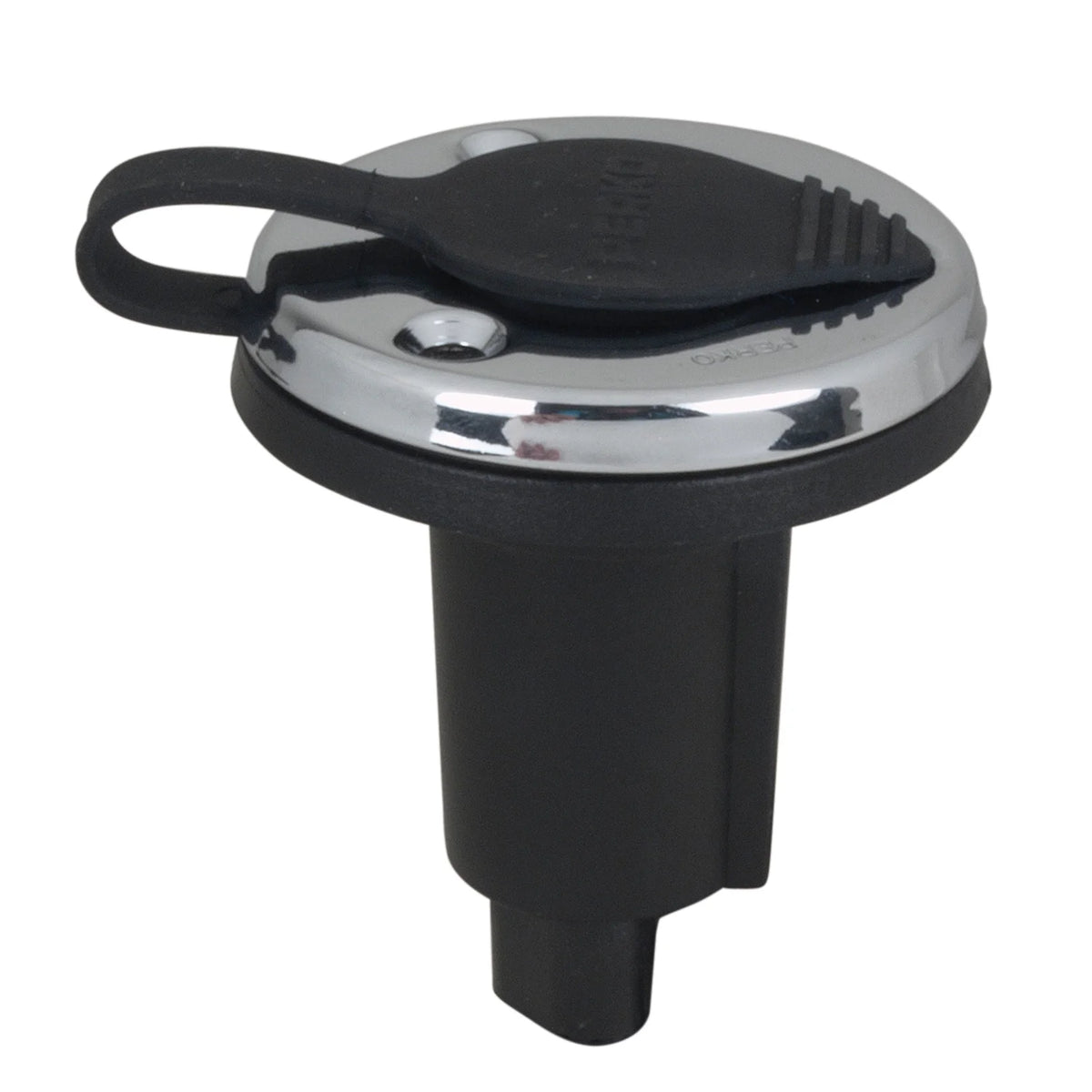 Perko 1045 Plug-In Pole Light Base, Stainless Steel, Black — Quality Boat Parts