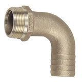Perko 0063 Pipe to Hose Adapter, Cast Bronze, 90 Degree, Cast Hex — Quality Boat Parts