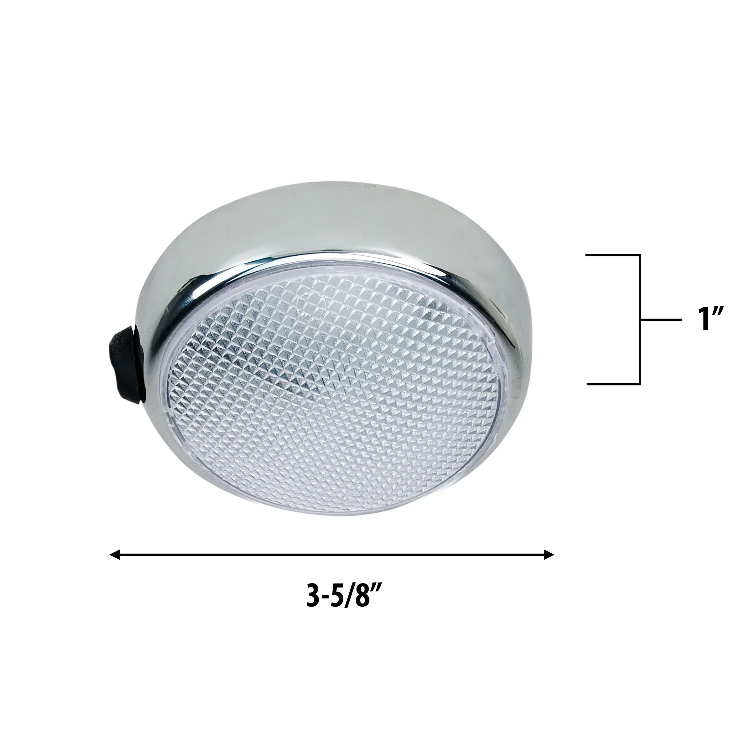 Perko 1356 Round Surface Mount LED Dome Light, On/Off Switch, 3-5/8 in O.D., 1 in Depth — Quality Boat Parts