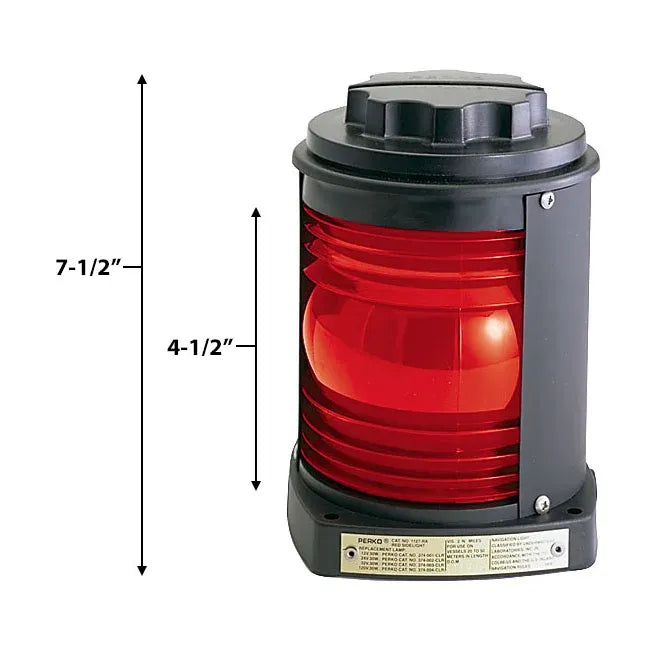 Perko 1127 Navigation Side Lights, 20-50m Vessels, 2nm — Quality Boat Parts