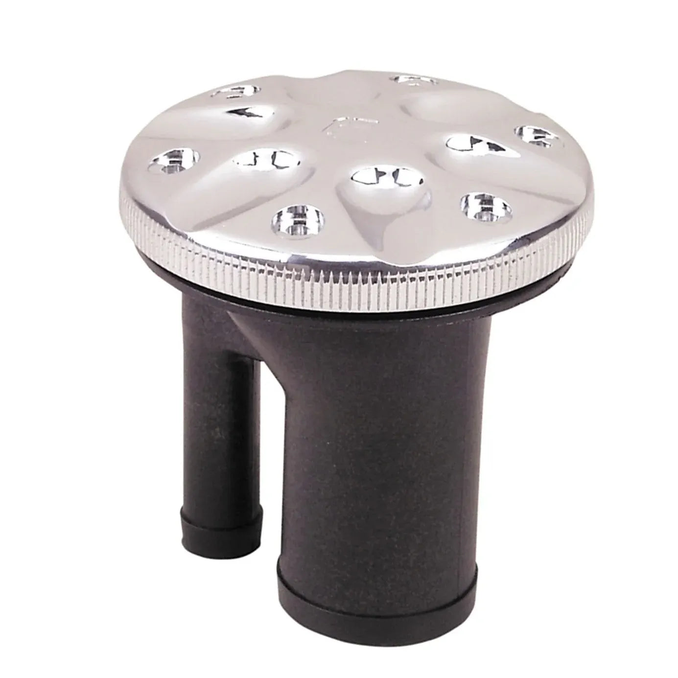 Perko Vented Deck Fill, 1-1/2 in Hose, 5/8 in Vent, Straight Neck — Quality Boat Parts