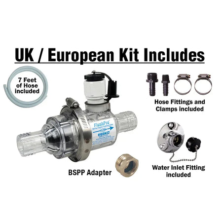 Perko Flush Pro Engine Flush Valve, For Inboard Engines, Polymer, Stainless Steel Spring, Transparent Body — Quality Boat Parts