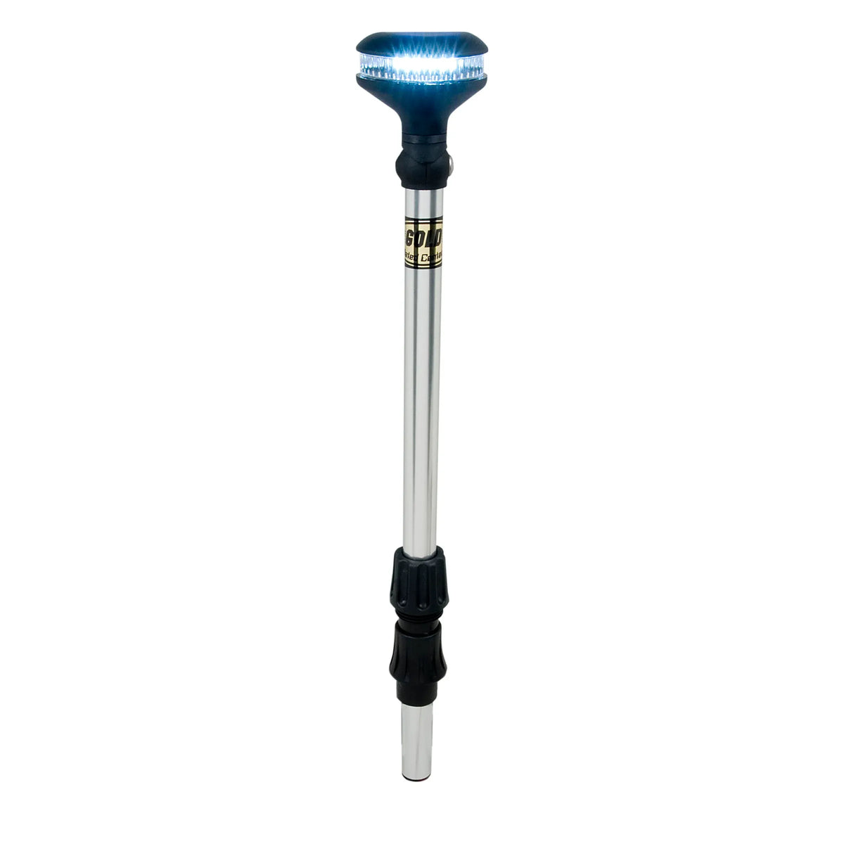 Perko Stealth Series LED Universal Replacement All-Round Pole Light, 12V, 2-Mile, 40° Adjustable Head — Quality Boat Parts