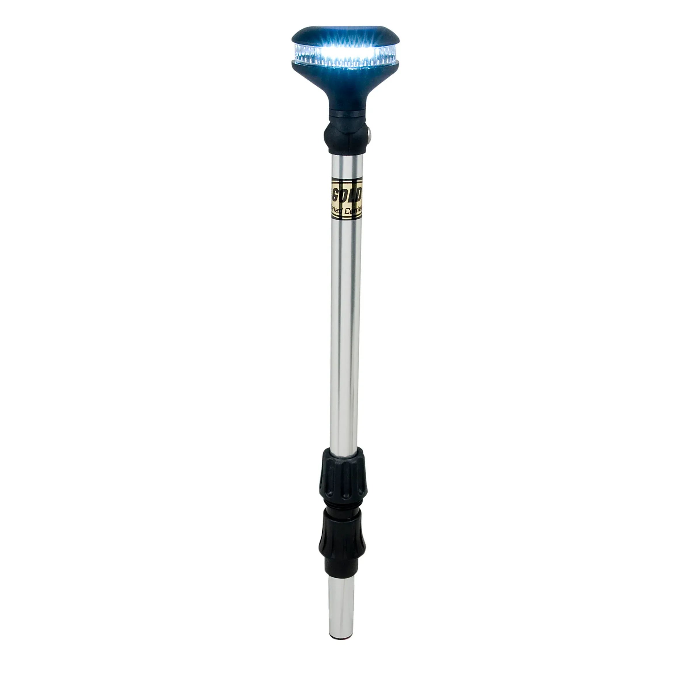 Perko Stealth Series LED Universal Replacement All-Round Pole Light, 12V, 2-Mile, 40° Adjustable Head — Quality Boat Parts