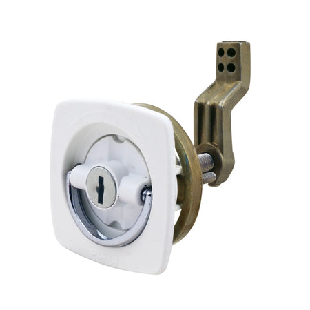 Perko 0931 Flush Lock with 2 Keys, 2 in Hole, 1/4 to 1-1/8 in Door — Quality Boat Parts