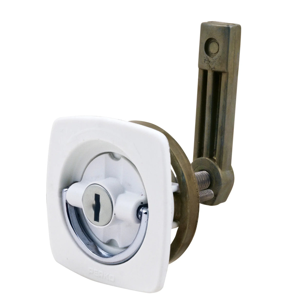 Perko 0931 Flush Lock with 2 Keys, 2 in Hole, 1/4 to 1-1/8 in Door — Quality Boat Parts