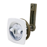 Perko 0931 Flush Lock with 2 Keys, 2 in Hole, 1/4 to 1-1/8 in Door — Quality Boat Parts
