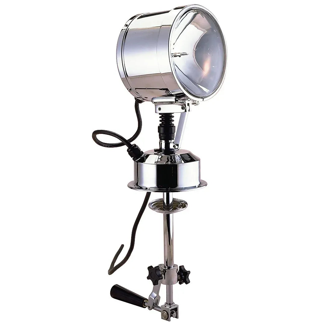 Perko Fig. 0314 Pilot House Control Searchlight, 7 in Head, Chrome Plated Brass — Quality Boat Parts