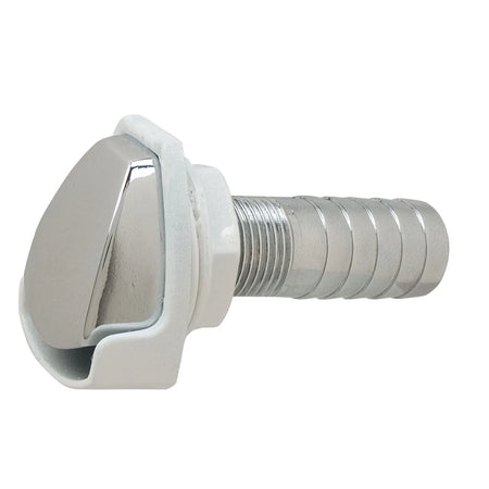 Perko 0506 Gas Tank Vent, 5/8 in Hose, Chrome-Plated Zinc Alloy, Polymer Splash Guard — Quality Boat Parts