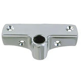 Perko 1186 Edge Mount Rowlock Socket, For 1227, 1262 or 1267 Rowlock Horns, 4 in x 7/8 in x 1-1/8 in, Zinc Alloy, Black Polymer Bearings, #10 Screws, 1 Pair — Quality Boat Parts