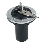 Perko Fuel Fill with Locking Cap, 1-1/2 in Hose, Chrome-Plated Bronze Flange — Quality Boat Parts