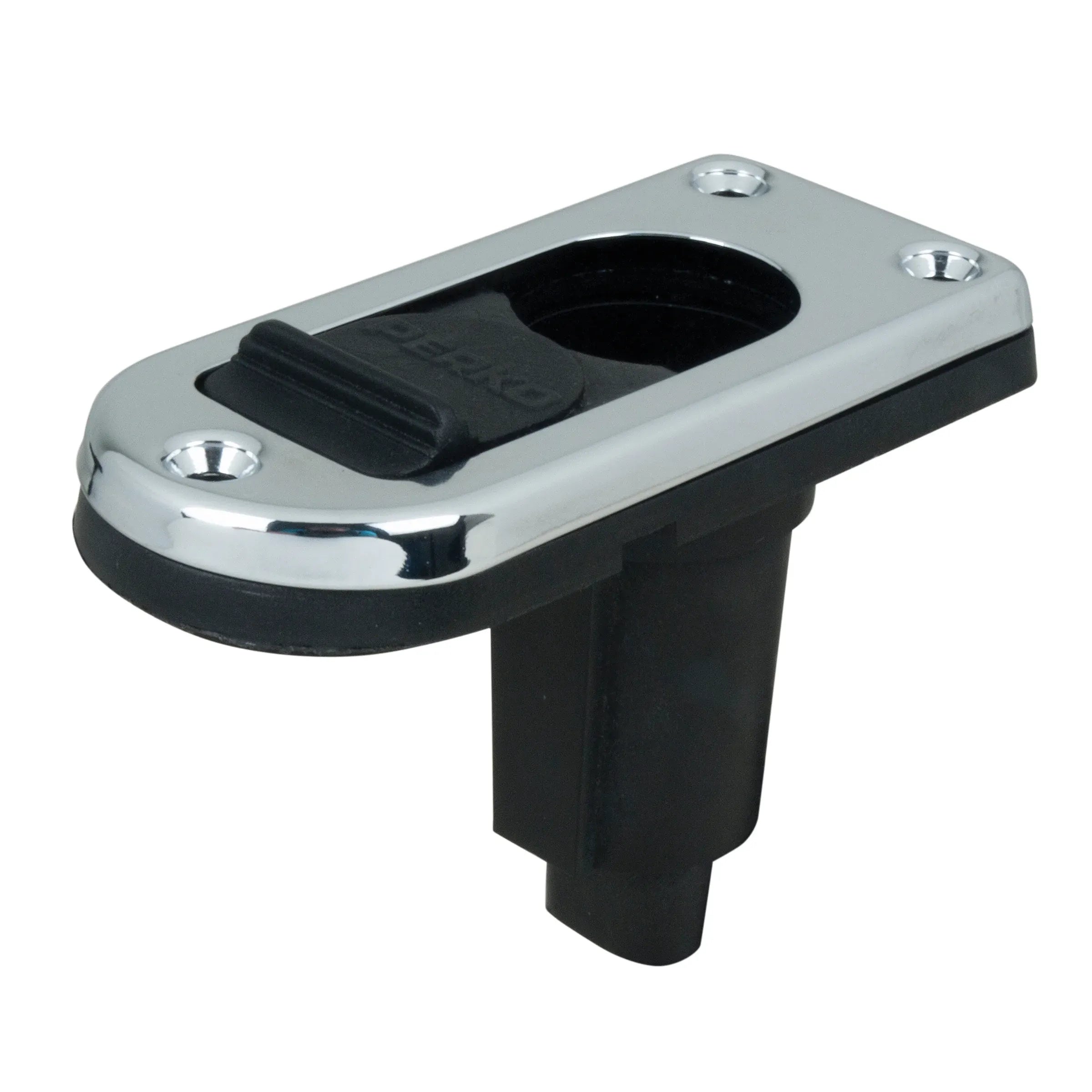 Perko 1047 Plug-In Pole Light Base, For 3/4 in Poles, 0 Degree Rake, Polished Stainless Steel — Quality Boat Parts