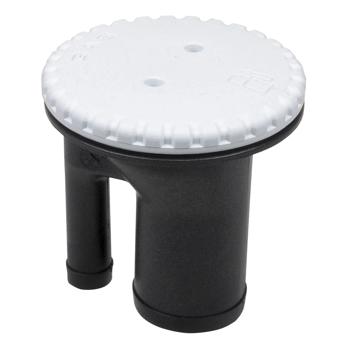 Perko 0543 Vented Deck Fill, 1-1/2 in Hose, Straight Neck, 5/8 in Vent Hose — Quality Boat Parts