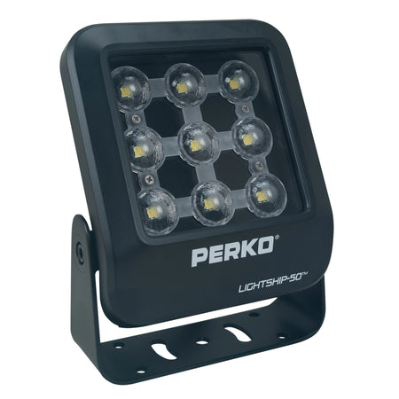 Perko Lightship 50 LED Deck/Spreader Light, 7,500 Lumens, 5000K Neutral White, 12/24/32VDC, IP68 — Quality Boat Parts