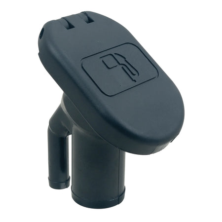 Perko 1428 Sealed Flip Top Fuel Fill, 1-1/2 in Hose, 35° Angled Neck, VPR — Quality Boat Parts