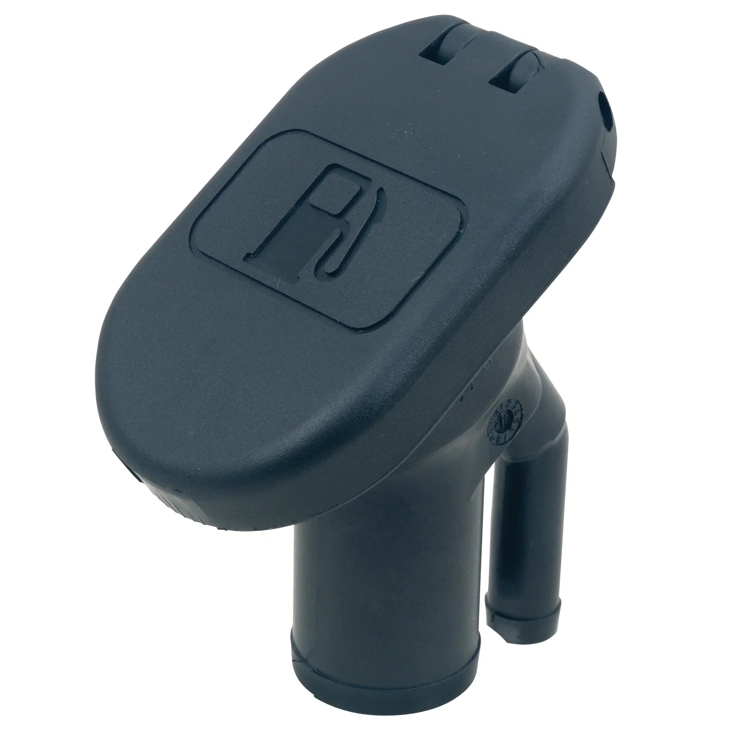 Perko 1428 Sealed Flip Top Fuel Fill, 1-1/2 in Hose, 35° Angled Neck, VPR — Quality Boat Parts