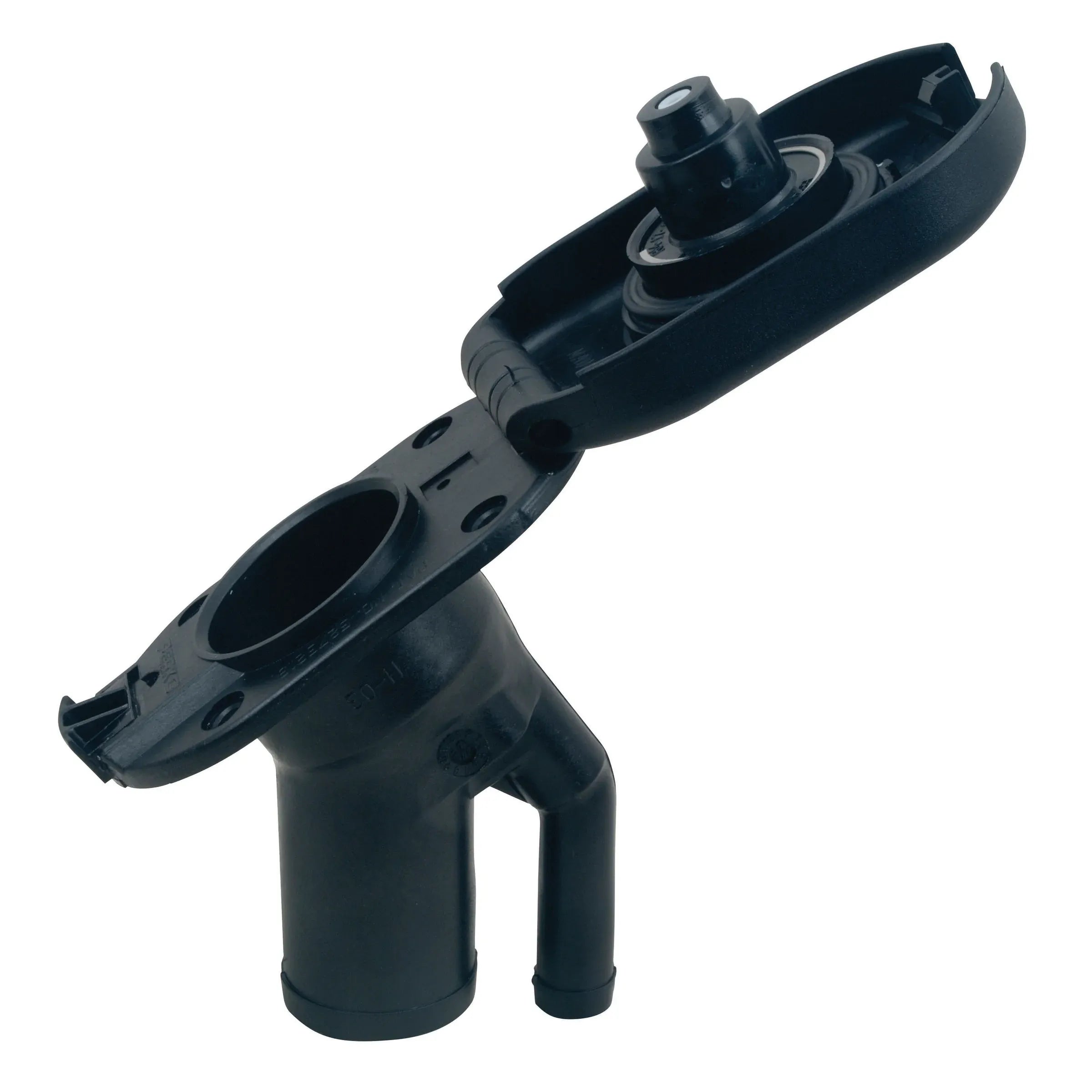 Perko 1428 Sealed Flip Top Fuel Fill, 1-1/2 in Hose, 35° Angled Neck, VPR — Quality Boat Parts