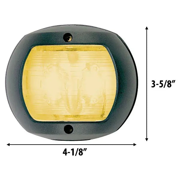Perko LED Yellow Towing Navigation Light, For Vessels Under 20m, 2nm, 135° Arc, Black Polymer Housing — Quality Boat Parts