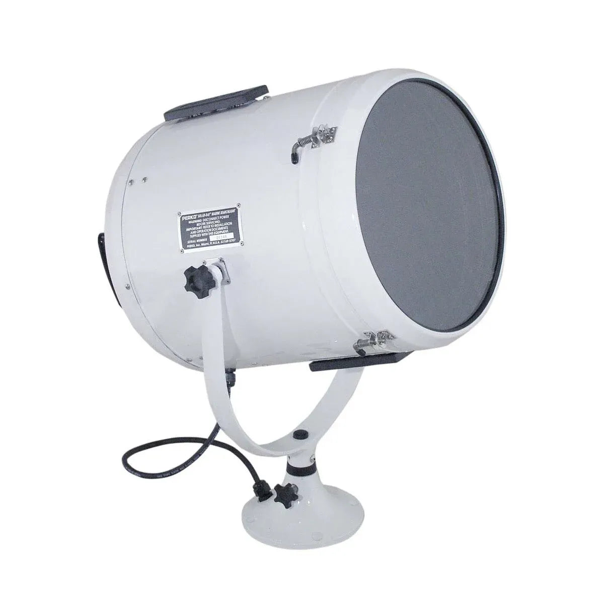 Perko Solar-Ray Deck Control Searchlight, Standard Pedestal, 7 in Base — Quality Boat Parts