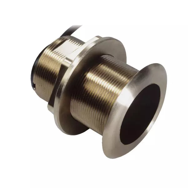 Raymarine B60 Through-Hull Transducer, 50/200 kHz, 600W, Bronze, Tilted Element, Depth/Temperature — Quality Boat Parts