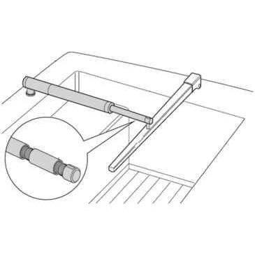Raymarine Pushrod Extension, For Tiller Pilots, Black Machined Aluminum — Quality Boat Parts
