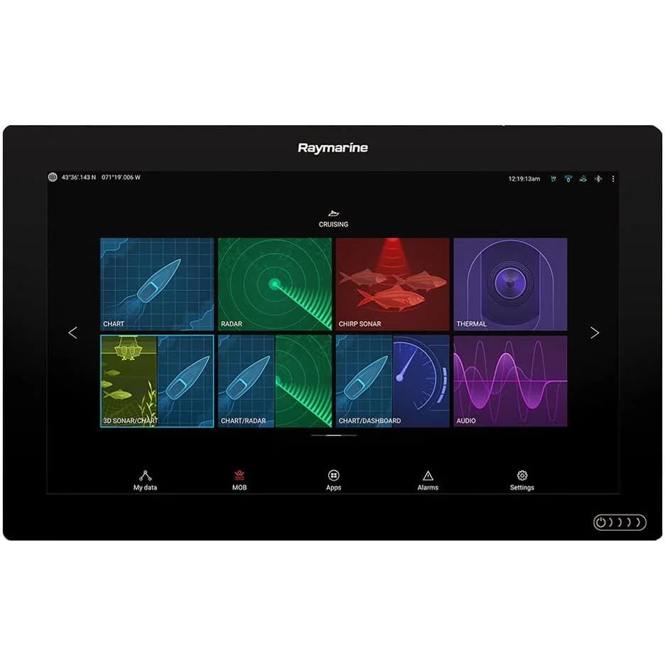Raymarine Axiom XL Glass Bridge Chartplotter, 8-32V, IPX6/IPX7, NMEA 2000, NMEA 0183, RayNet Ethernet x3, HDMI In/Out — Quality Boat Parts