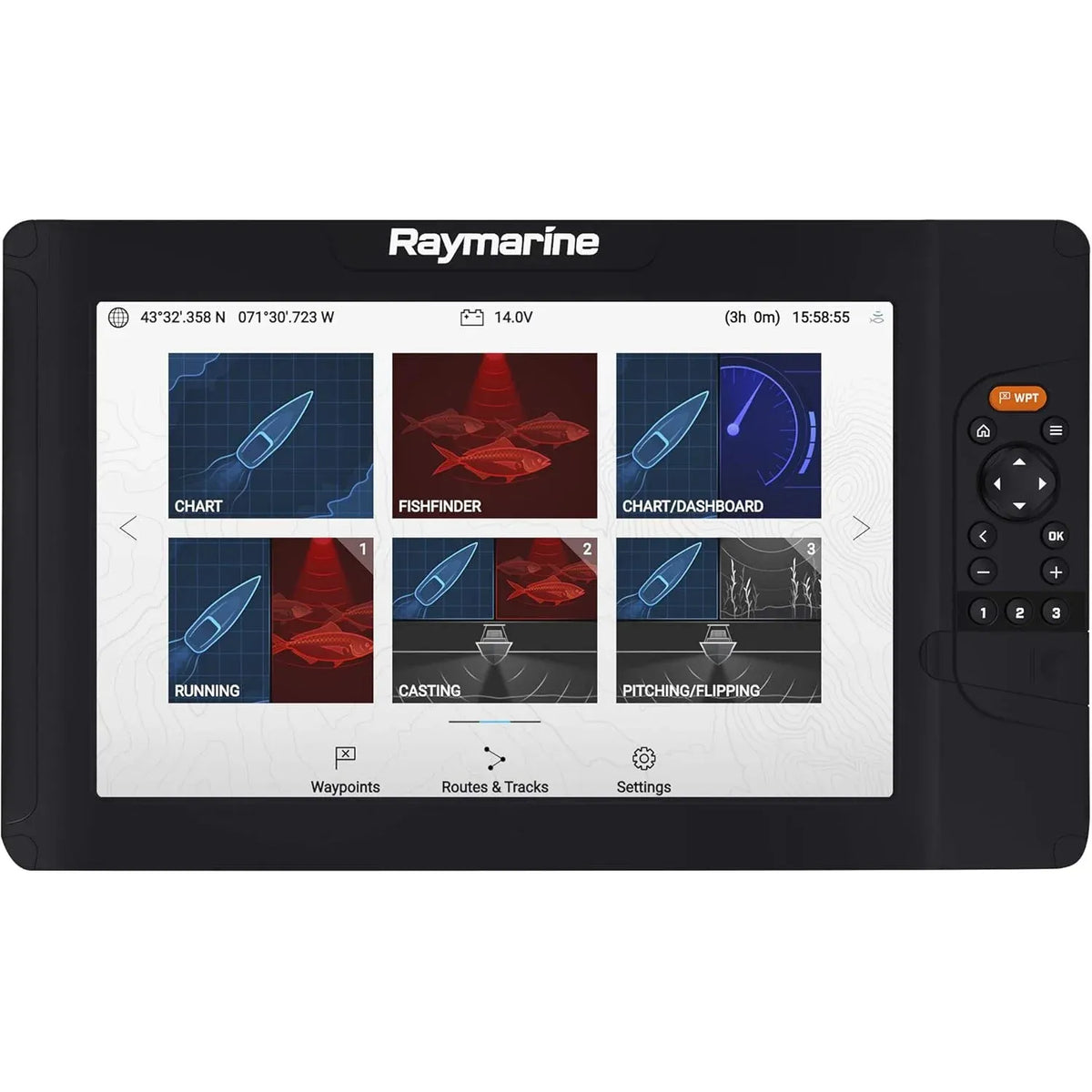 Raymarine Element HV Fishfinder Chartplotter, HyperVision 1.2 MHz Sonar, GPS/GNSS, NMEA 2000 — Quality Boat Parts