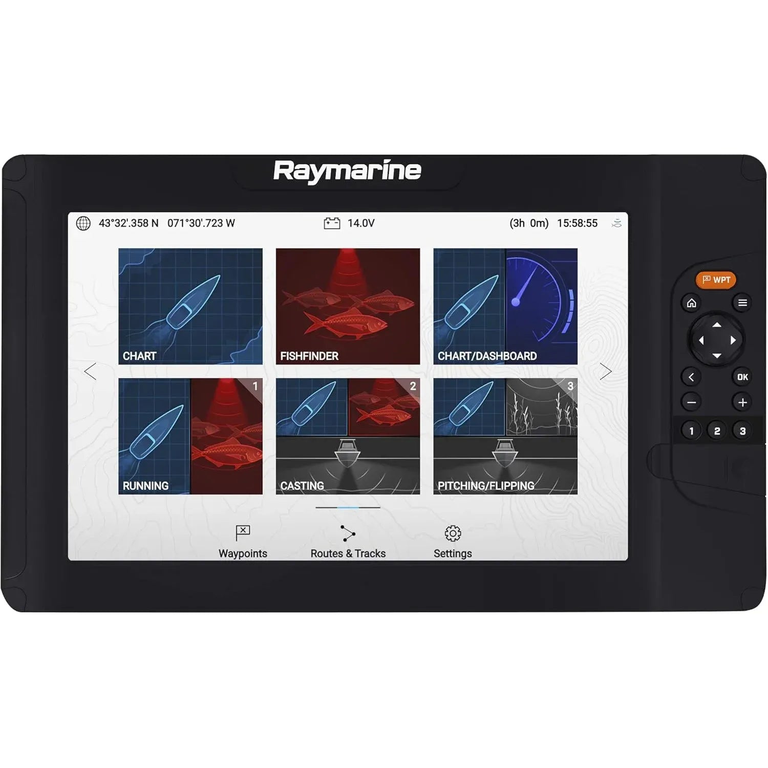 Raymarine Element HV Fishfinder Chartplotter, HyperVision 1.2 MHz Sonar, GPS/GNSS, NMEA 2000 — Quality Boat Parts