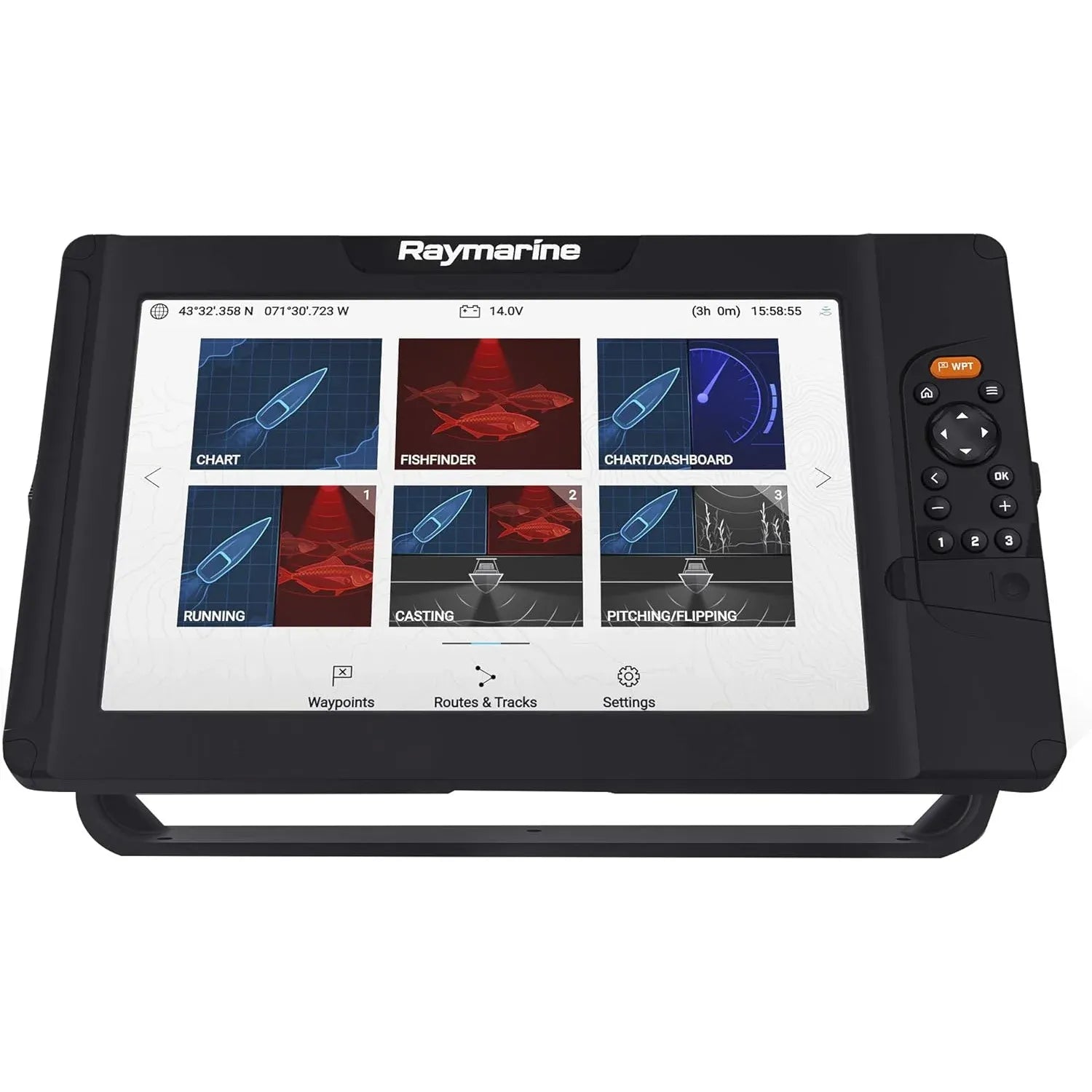 Raymarine Element HV Fishfinder Chartplotter, HyperVision 1.2 MHz Sonar, GPS/GNSS, NMEA 2000 — Quality Boat Parts